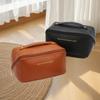 PU Leather Large Capacity Travel Makeup Bag - Portable Women's Wash Bag