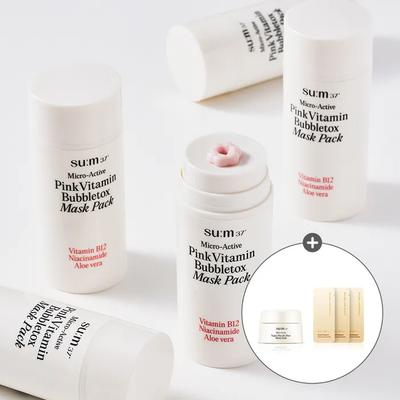 Microactive Pink Vitamin Bubble Tox Maske 100ml