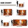 1 Piece of 2D Flat Background Fabric Autumn Orange Leaf Jungle Beautiful Path Background banner.PMJ