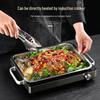 Yingbang 304 Stainless Steel Square Serving Tray