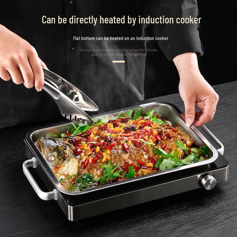 Yingbang 304 Stainless Steel Square Serving Tray