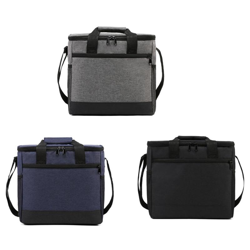 BBQ Coolers Bag with Liners Insulated Picnics Lunch Bag Tableware Handbag Soft-Sided Cooling Bag for Camping Outdoor