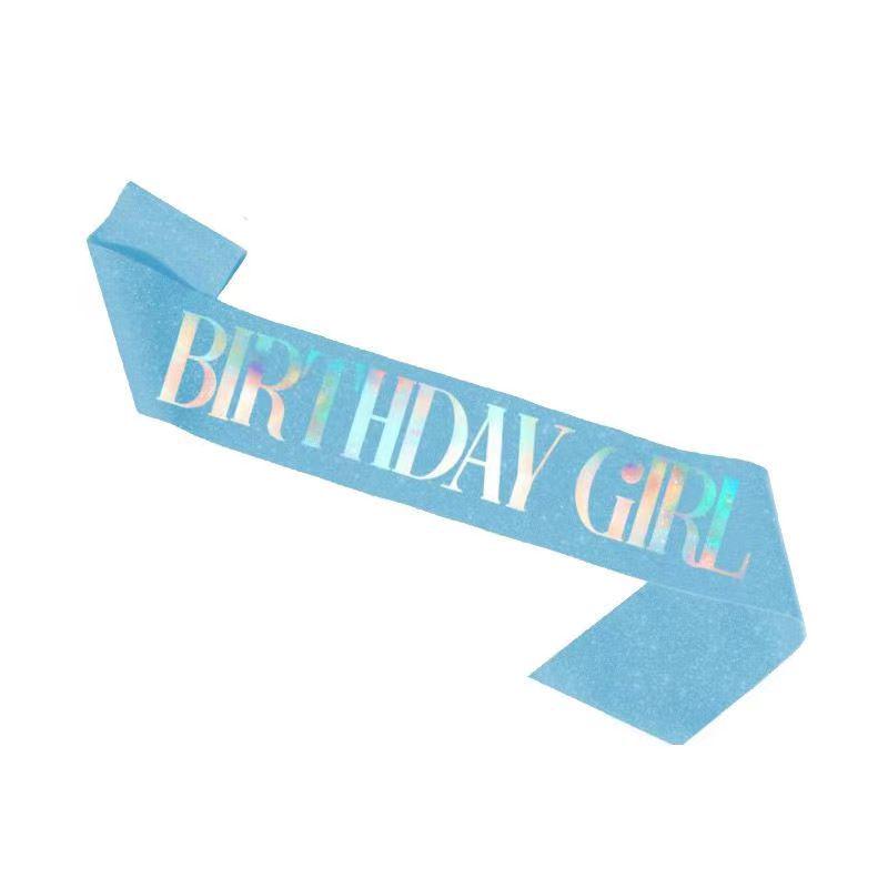 European and American Birthday Crown Headband Hairpin - "Happy Birthday"
