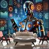 Futuristic AI Robot Backdrop, Sci-Fi Tech Photography Background