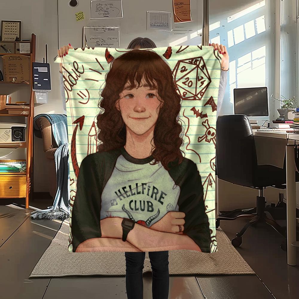 1 Stück Flanelldecke mit Cartoon-Druck, Hohe Qualität, Bequem für alle Jahreszeiten, Heimdekoration, Wärme und Komfort, Perfekt als Weihnachts- oder Geburtstagsgeschenk