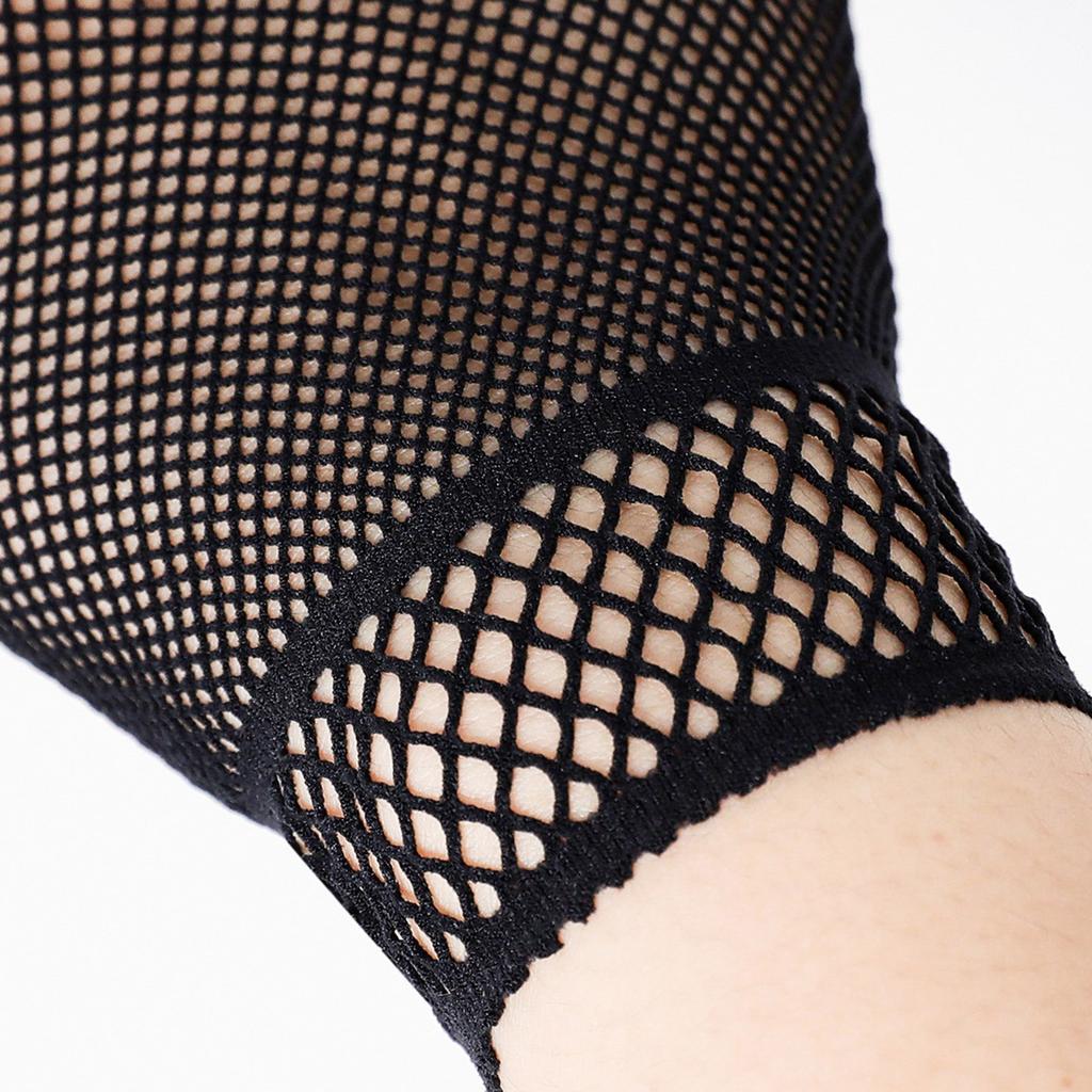 Fishnet Gloves Nightclub Dancing Gloves Christmas Party Supply Half Finger Stretchy Gloves for Concert Operas
