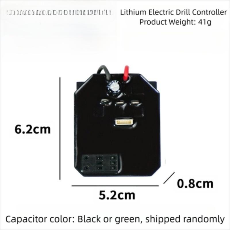 Scheda Controller Trapano Elettrico 18V-21V Scheda Madre Litio Senza Spazzole Parte di Ricambio Durevole per Riparazione Utensili Elettrici