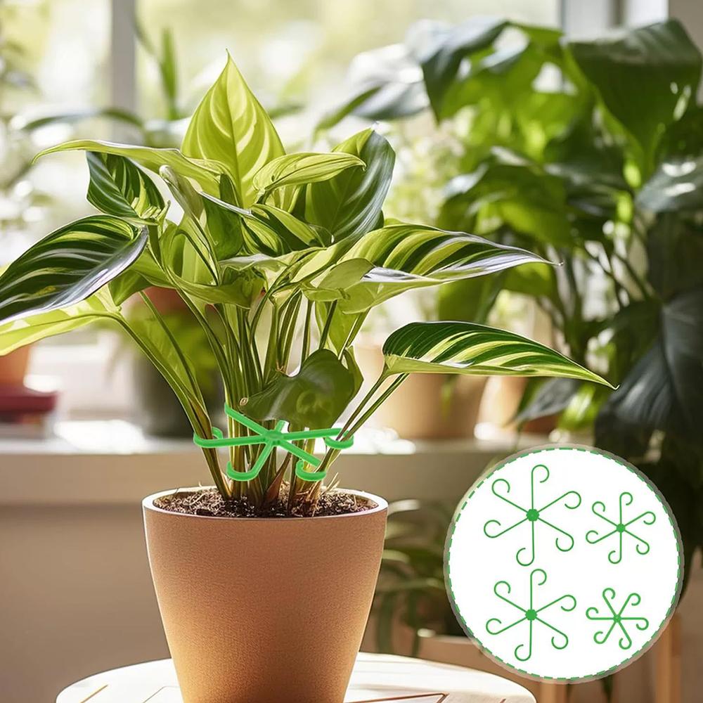 8Pcs Plant Stem Support Set Reusable Flower Growth Stakes, 4 Sizes