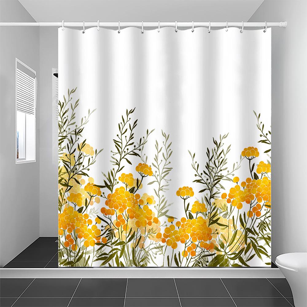 

JINRUN утолщенная водонепроницаемая занавеска для ванной комнаты, устойчивая к плесени, занавеска для душа, занавеска для душевой перегородки, занавеска для душа, занавеска для ванной комнаты, бесплатная перфорация 90*180cm