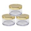 Zenvista 30gm Acrylic Shan Jar with Gold Lid, for Creams/DIY Skin Care,Gels & Lip Balms Multi Purpose (Pack of 3)