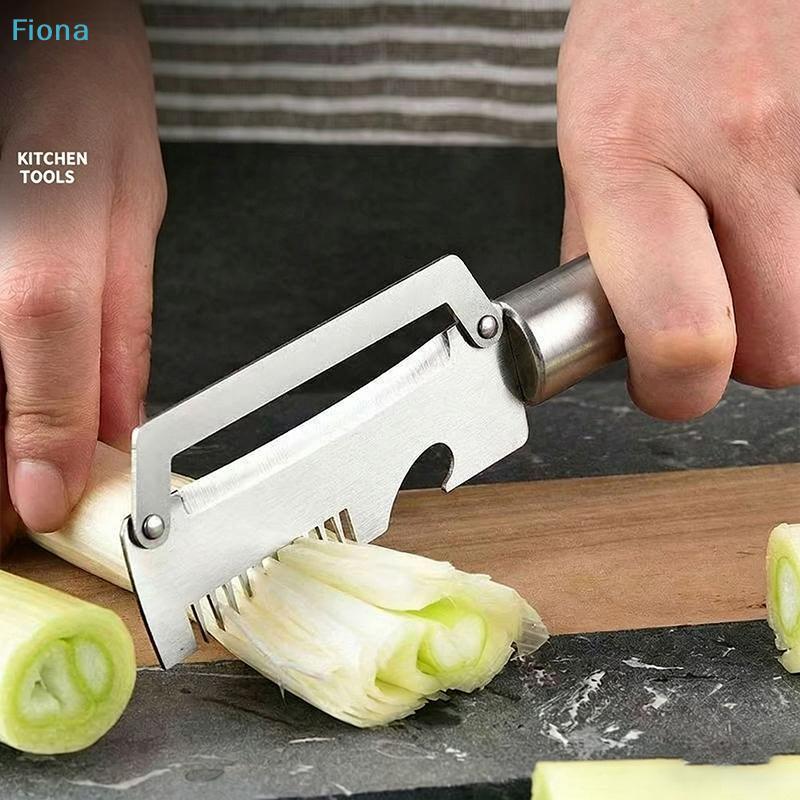 Multi Functional Stainless Steel Handle Peeling Scallion Knife Scraping Knife Household Scallion Peeling Tool