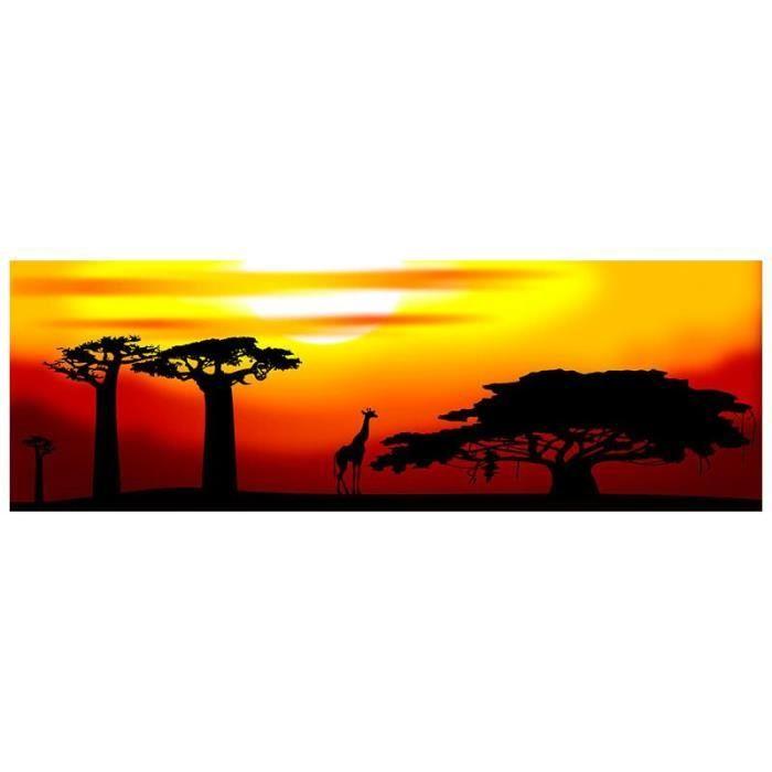 Panoramic Tableau Métal Fascination Africa 60 x 20 cm