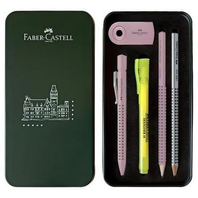 K-Fancy Faber-Castell Grip Mechanical Pencil Gift Set – Mixed Colors, Premium Stationery Gift Box (1 Set)
