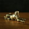 Retro Copper Egypt Sphinx Statue Small Ornaments Brass Guardian Statue Figurines Desktop Decorations Home Decor Accessories