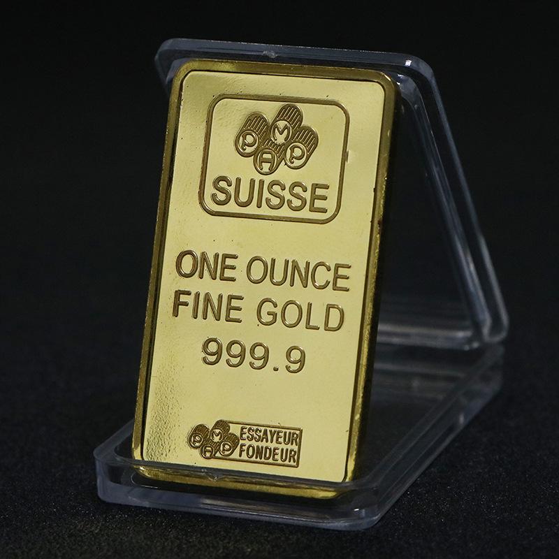 Schweizer Bank 1 oz Gold Gedenk-Quadratmünze - Göttinnen-Design