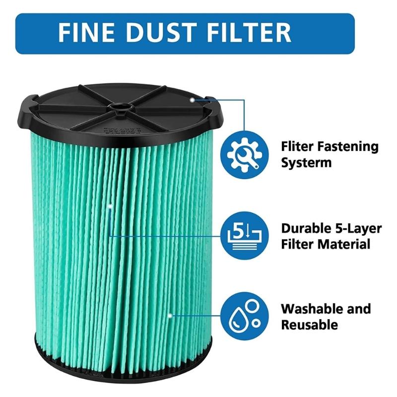 Vaccum Cleaner Replacement Filter Washable 5-Layer Pleated HEPA Filter for VF6000 Series Vaccum Cleaner Accessories