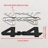 3D Metal Red Chrome Black Logo 4X4 Emblem Letters Decals Car Rear Trunk Badge For Toyota Tundra 4x4 Sticker Adhesive Accessories