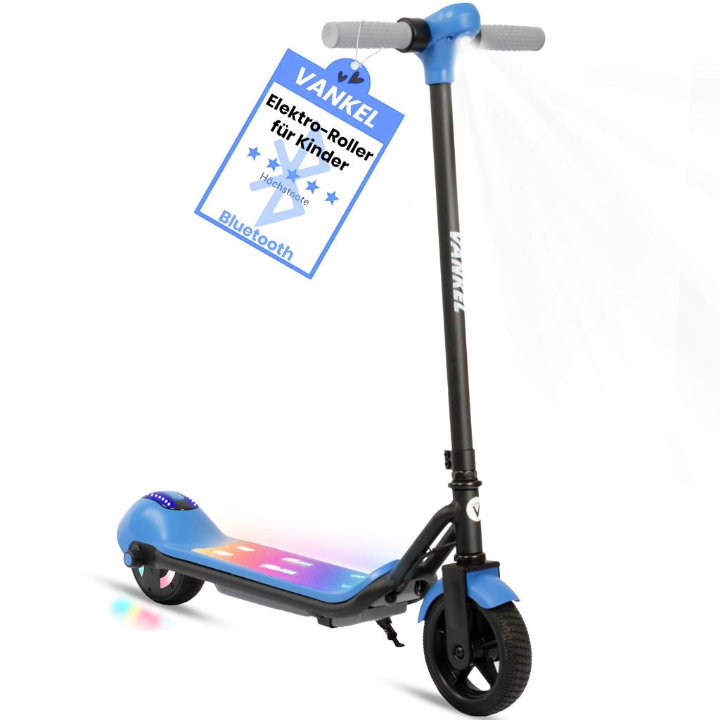 VANKEL ZQ001 Kid's Folding Electric Scooter 110W Motor 24V2.5Ah Battery 6.5 Inch Tires Outdoor Play Lightweight E-Scooter