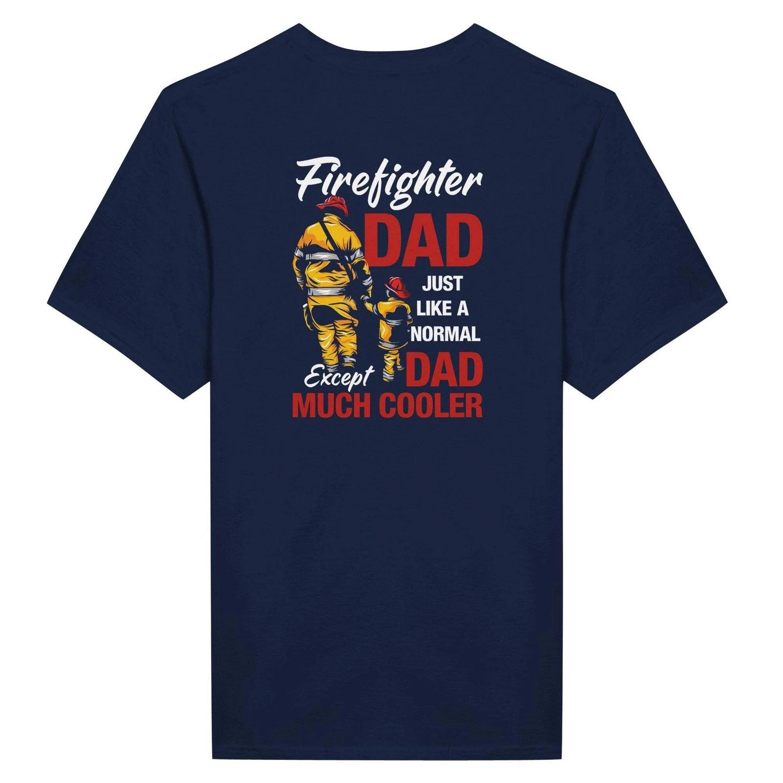Firefighter Dad T-Shirt | Brave Hero Graphic Tee | Cool Dad Apparel 2XL