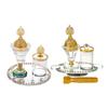 Decorative Glass Metal Incenses Burners Holder For Table Top Valentines Gift for Relaxation Space Homes Fragrances