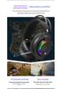 K1 USB 7.1 RGB Gaming Headset for eSports, PUBG, Internet Cafes, Over-Ear, Desktop/Laptop