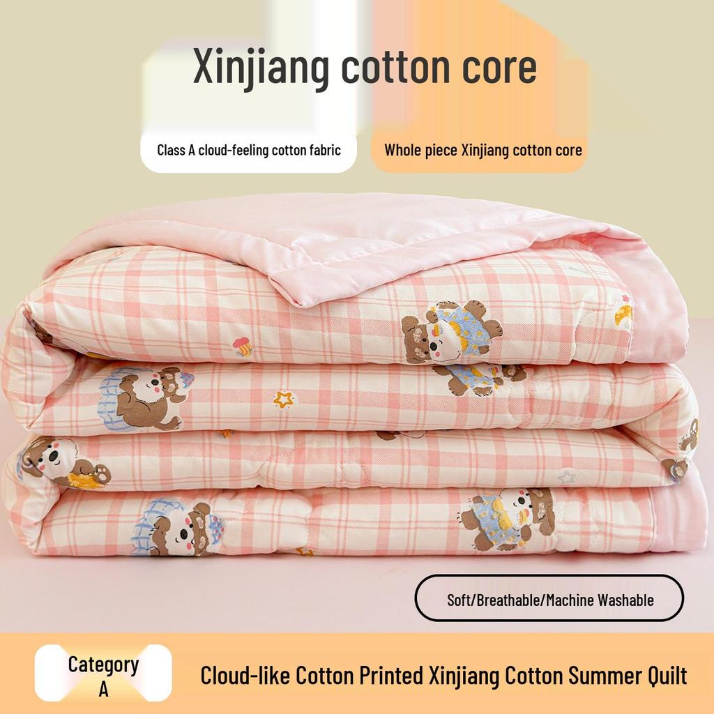 All-Season Machine Washable Children's Summer Quilt - Suitable for Air Conditioning and Home Use