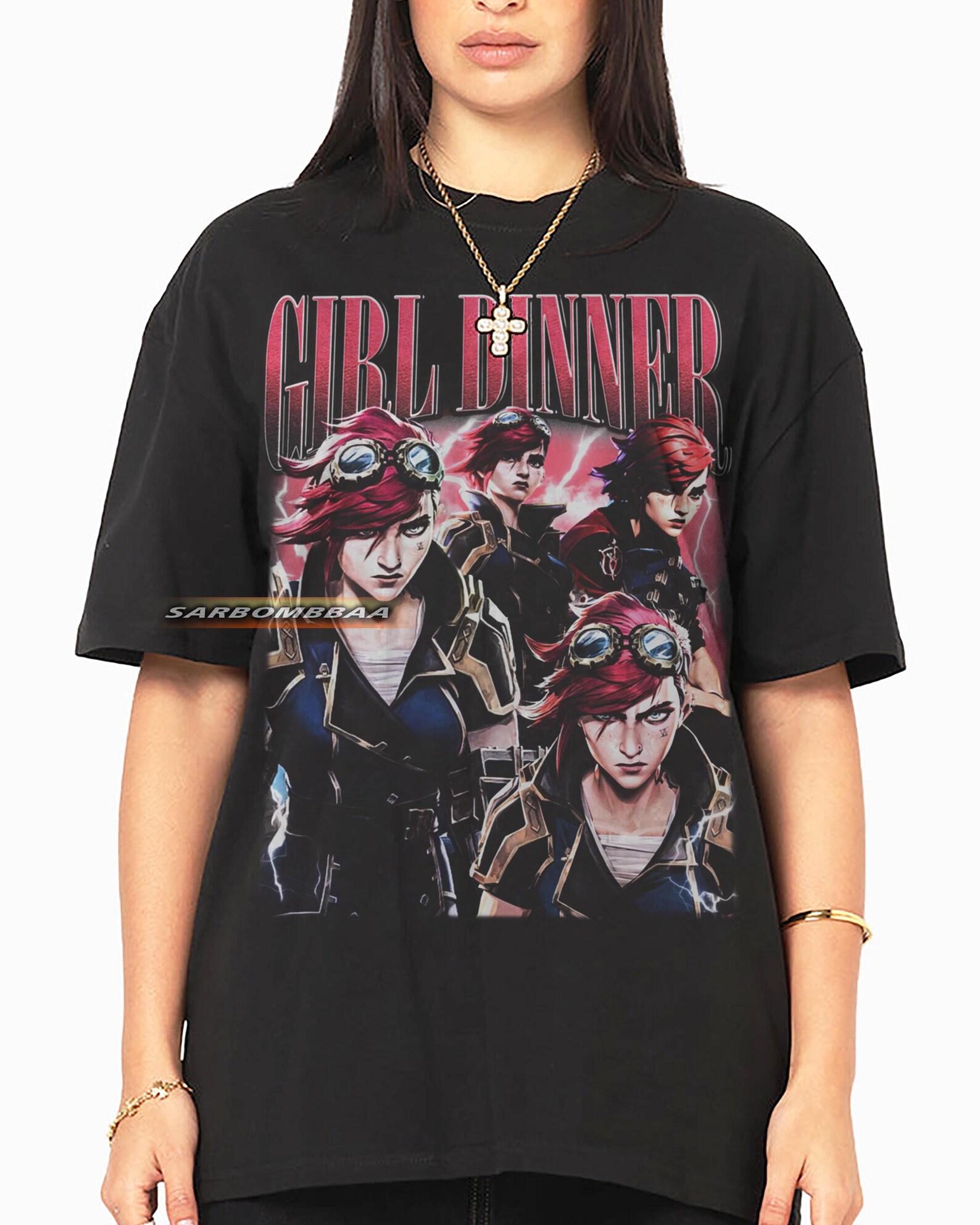 Girl Dinner Graphic Tee, Unisex Streetwear T-Shirt XL