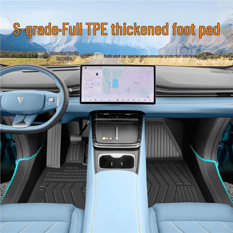 Changan New Deep Blue S05 TPE Floor Mats - Compatible with 26 Models, Full Coverage Car Accessories.