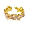 Exquisite Fairy Sweet Enamel Oil Butterfly Series Open Ring Stacked With Female French Light Luxury High-End Ring