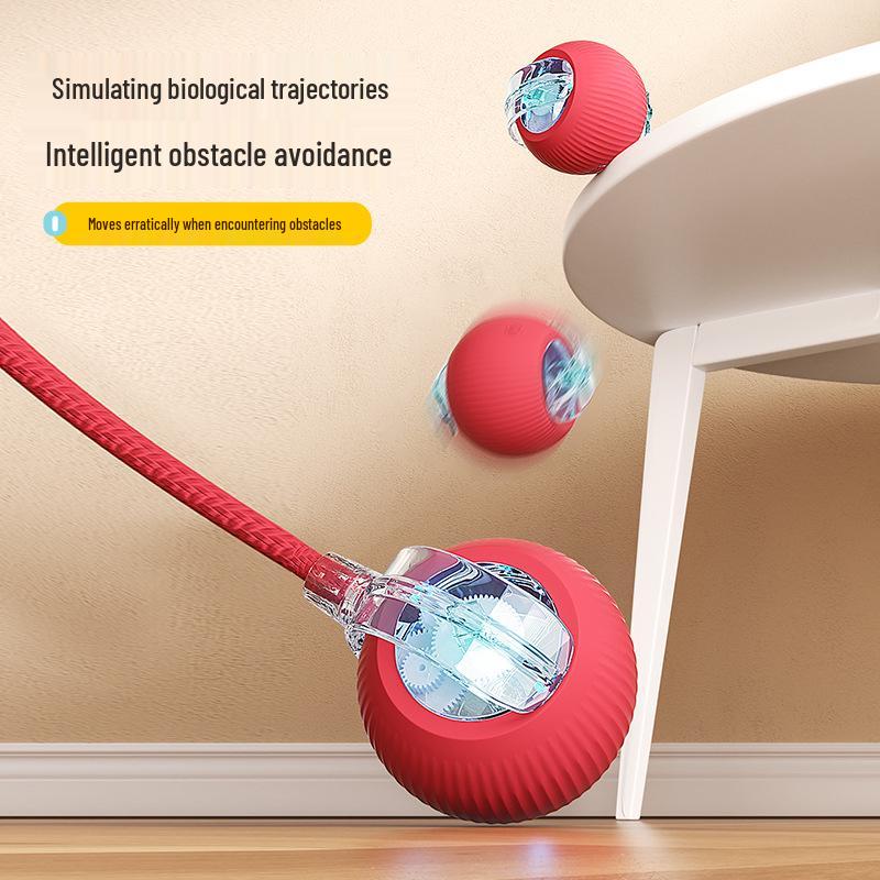 Smart Cat Ball: Automatic Self-Entertaining Rolling Toy for Kittens