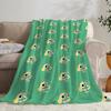 K-Keroro Gunsou Frog Throw Kid-Friendly Flannel Throw Blanket Soft Warm Anti-Static Washable All Season