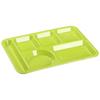 Heavy-Duty A5 Melamine 6-Compartment Rectangular Serving Tray
