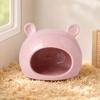 Keramik Hamsterhaus, Sommer Bärenförmiger Hamster Versteck Höhle, Kleintier Lebensraum Bett Dekoration für Rennmäuse, Mäuse, Meerschweinchen, Zwerghamster