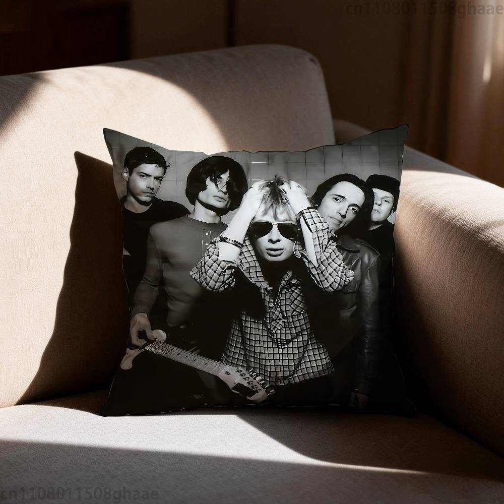 Art Rock Band Radiohead Pillow Case Square DoubleSided Printing Short Plush Sofa Cushion Cover Bedroom Bedside Pillow