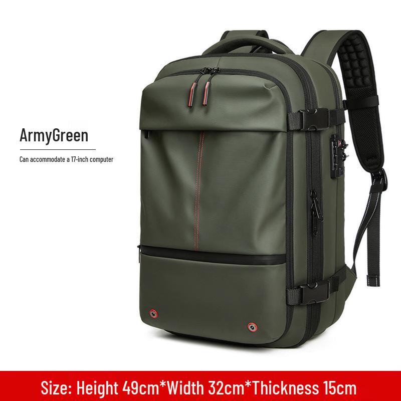 Men's Large-Capacity Multifunctional Backpack: Water-Repellent Travel and Laptop Bag