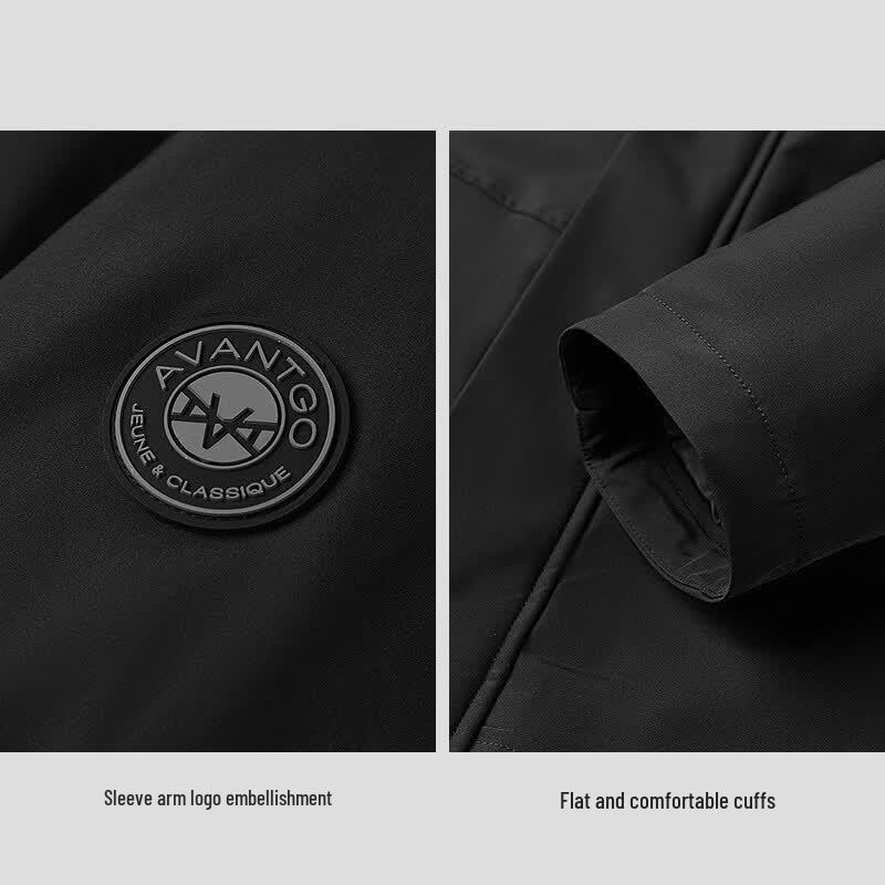 HLA Men's Hooded Padded Winter Jacket