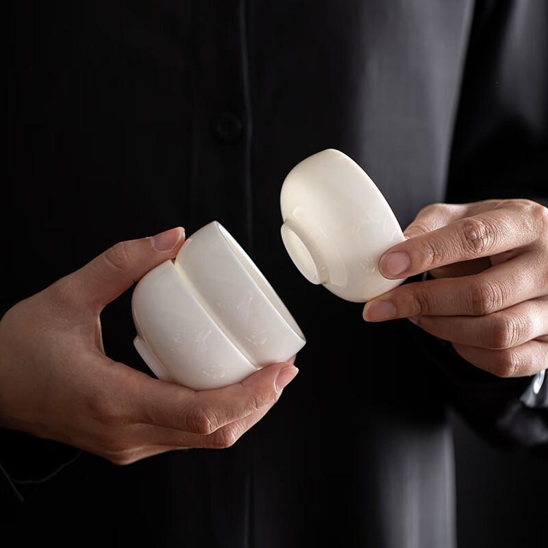 Su's White Porcelain Tasting Teacup Set