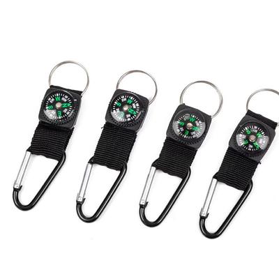 Aluminum Alloy Carabiner with Compass 30-Pack