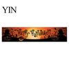 Spooky Backdrop for Home Large Happy Halloween Banner Outside, 70 x 15 Inch Yard Sign Reusable Flag, Welcome Garden Fence Party Decoration Front Porch