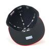 New Era 59FIFTY MLB Atlanta Braves Home Baseball Size On-Field Cap, Navy/Scarlet, 7.3/8 (Japan)