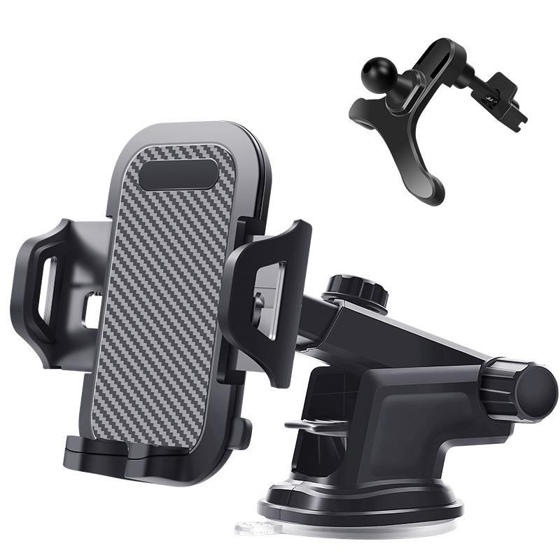 Universal Car Phone Holder with Suction Cup & Vent Mount
