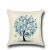 Fashionable Pillows Pastoral Fresh Cartoon Flower Tree Pattern Pillow Creative Home Pillow Case Does Not Include Core