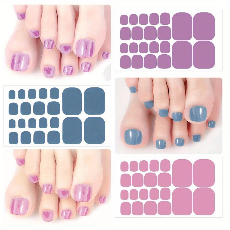 2026 Women's Toe Nail Art Stickers - 32 Sheets, 704 Pieces