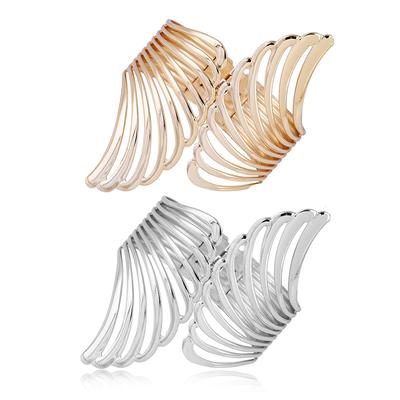 Curtain Clip Strap Free Punching Metal Light Surface Wings Pattern Buckle Gold