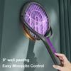 Electric Mosquito Killer Lamp Type-C Charging Foldable Bug Zapper Electric Fly Swatter Anti Mosquito Racket for Indoor Outdoor