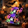 1pc Happy Halloween Blanket Ghost Pumpkin Witch Print for Sofa Skin-Friendly Soft Blanket New for Home Halloween Decoration