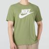 Men's Nike Sportswear Minimalistic Alphabet Logo Athleisure Casual Sports Round Neck Short Sleeve Olive Green T-Shirt AR5005-334