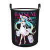 Vocaloid Anime H-Hatsune M-Miku Laundry Basket Foldable Large Clothes Storage Bin Girl Kawaii Laundry Hamper