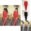 Luxurious Fashion Round Neck Sweater Pants Suit For Women With Timeless Appeal