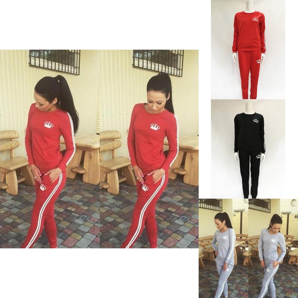Luxurious Fashion Round Neck Sweater Pants Suit For Women With Timeless Appeal